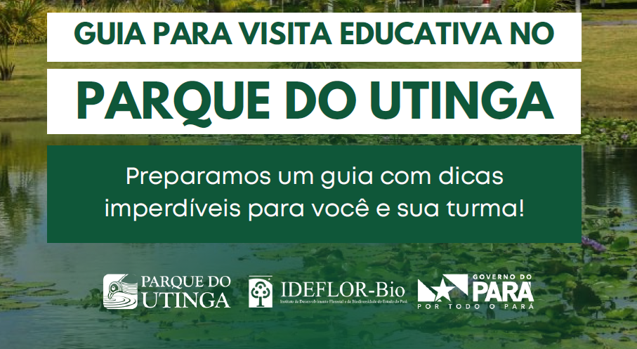 Informativo guia para visita educativa no parque do tuinga